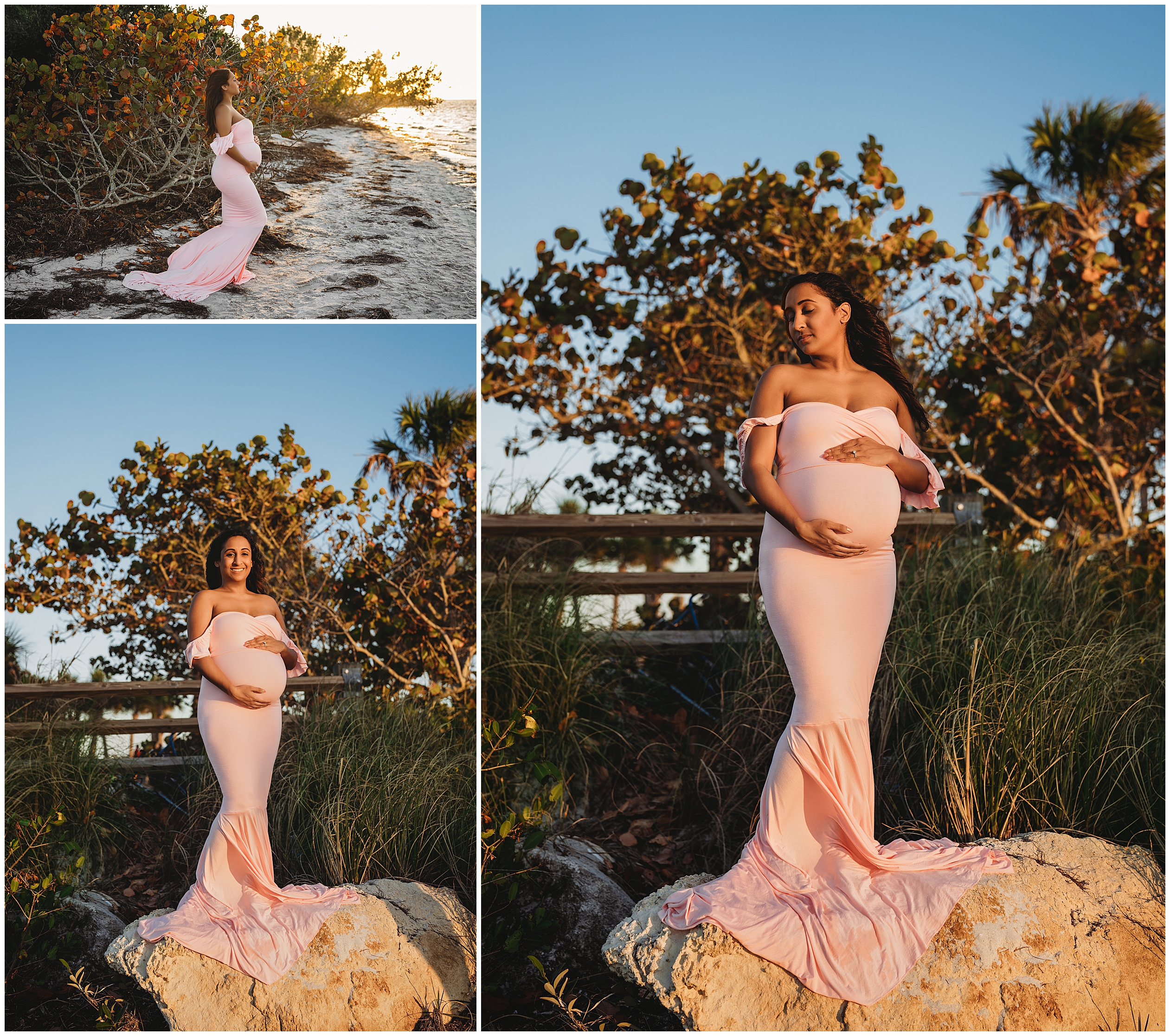Tampa area beach maternity photographer