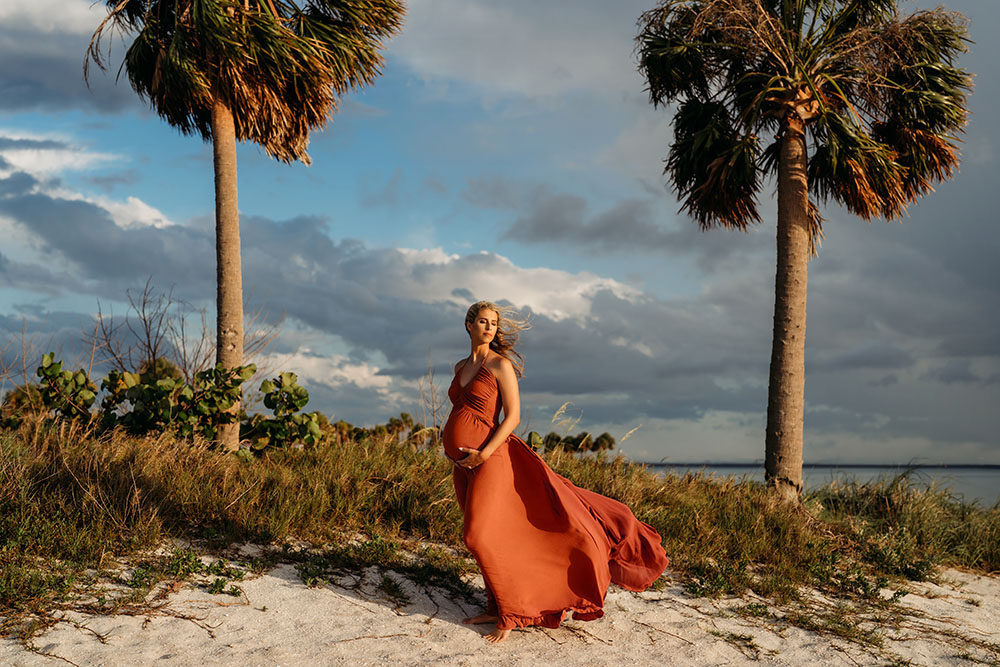 tampa and wesley chapel maternity beach photographer